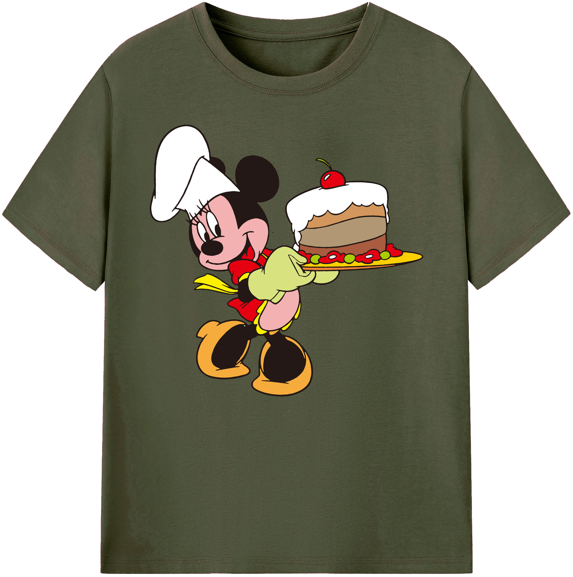 ミッキーマウス Mickey Mouse 綿100％ メンズ半袖Tシャツ｜肌触りやわらか＆通気性